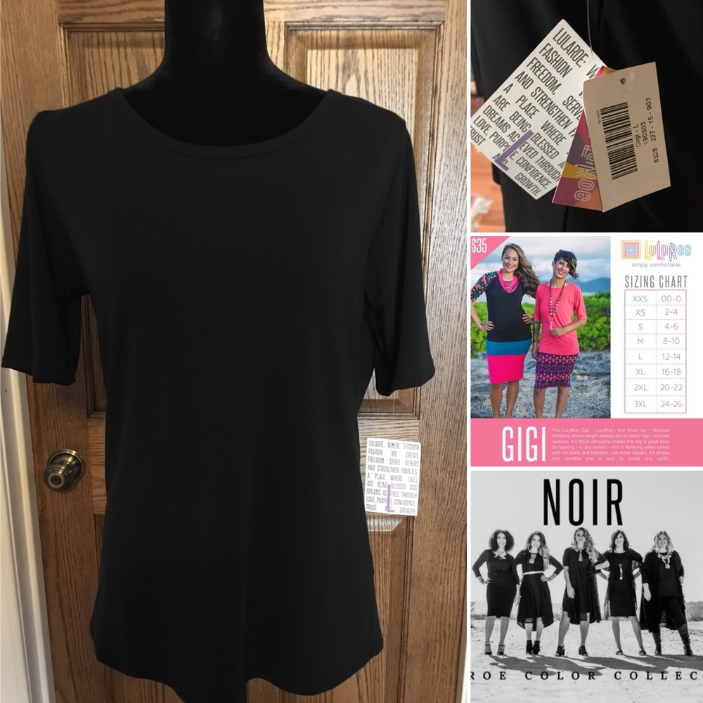 NWT LuLaRoe Gigi 'Noir Collection' Large